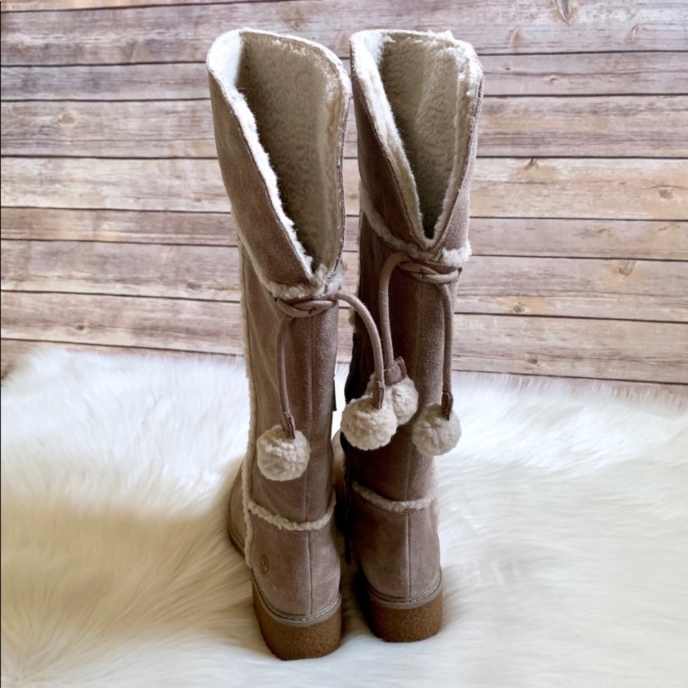 Timberland Brinda Taupe Suede Tall Boots - Picture 6 of 7